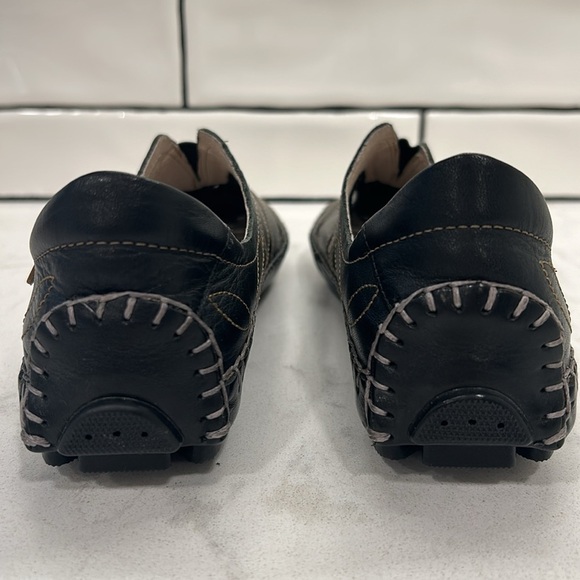 Pikolinos Jerez Womens EU 36 US 6 Black Leather Loafer Shoes Driving Moccasin - Picture 5 of 16